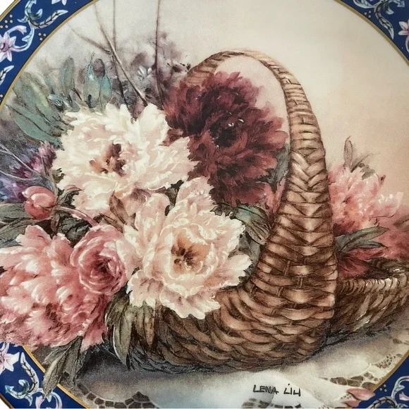 Lena Liu Vintage Limited Edition Plate Collection “Peonies” - Picture 4 of 6